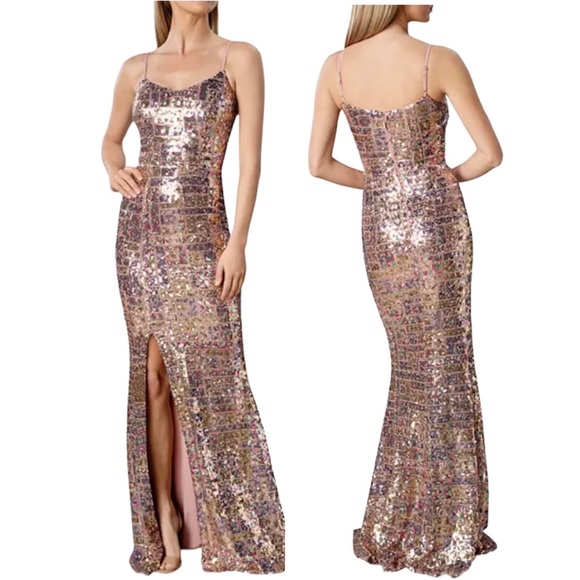 Dress The Population Tori Sequin Mermaid Dress XS - Picture 1 of 8